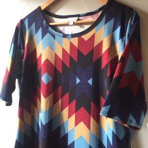 LuLaRoe Aztec Julia Dress - L